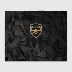 Плед 3D Arsenal golden poly