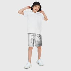 Детские спортивные шорты 3D Mass Effect - white gradient по-вертикали - фото 2