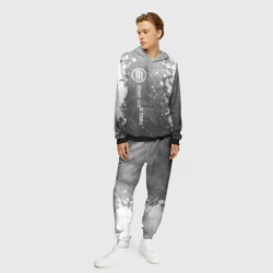 Мужской костюм с толстовкой 3D Three Days Grace - grey gradient по-вертикали - фото 2