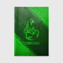 Обложка для автодокументов Scorpions - green gradient