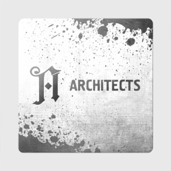 Магнит виниловый Квадрат Architects - white gradient по-горизонтали