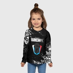 Детский лонгслив 3D Rainbow six черепа - фото 2