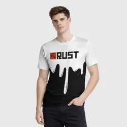 Мужская футболка 3D Rust краски - фото 2