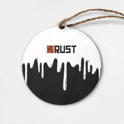 Деревянная игрушка круг Rust краски