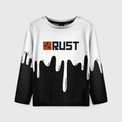 Детский лонгслив 3D Rust краски
