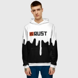 Мужская толстовка 3D Rust краски - фото 2