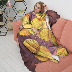 Плед с рукавами Осенние листья - фото 2