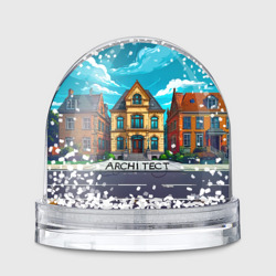 Игрушка Снежный шар Architect здание