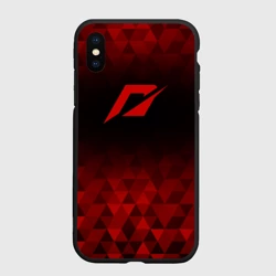 Чехол для iPhone XS Max матовый Need for Speed red poly