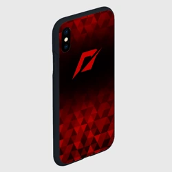 Чехол для iPhone XS Max матовый Need for Speed red poly - фото 2