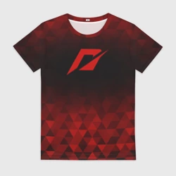 Женская футболка 3D Need for Speed red poly