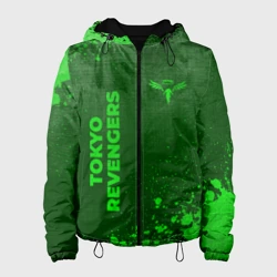 Женская куртка 3D Tokyo Revengers - green gradient вертикально