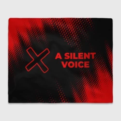 Плед 3D A Silent Voice - red gradient по-горизонтали