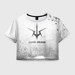 Женская футболка Crop-top 3D Code Geass - white gradient