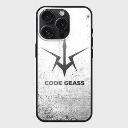 Чехол силиконовый для Apple iPhone 15 Pro матовый Code Geass - white gradient