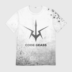 Мужская футболка 3D Code Geass - white gradient