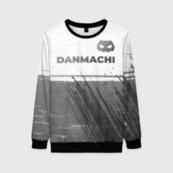 Женский свитшот 3D DanMachi - white gradient посередине