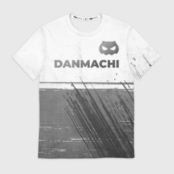 Мужская футболка 3D DanMachi - white gradient посередине
