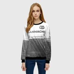 Женский свитшот 3D DanMachi - white gradient посередине - фото 2