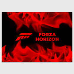 Поздравительная открытка Forza Horizon - red gradient по-горизонтали