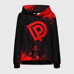 Мужская толстовка 3D Deep Purple - red gradient