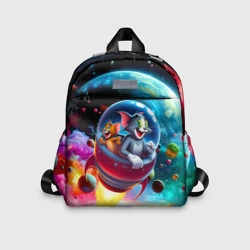 Детский рюкзак 3D Том и Джерри летят в ракете - нейроарт