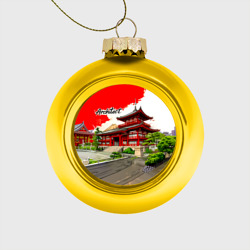 Ёлочный шар стеклянный/пластиковый Архитектор Япония