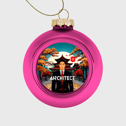 Ёлочный шар стеклянный/пластиковый Architect Япония