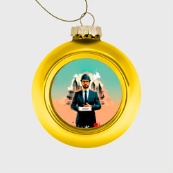 Ёлочный шар стеклянный/пластиковый Architect 