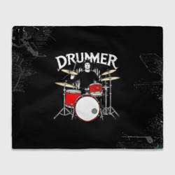 Плед 3D Drummer на черном