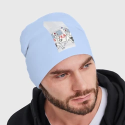 Мужская шапка демисезонная Дурка скорая мем - фото 2