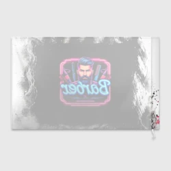 Флаг 3D Барбер неоновая вывеска - фото 2