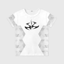 Детская футболка 3D Hitman white poly