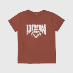 Детская футболка хлопок Doom - helmet