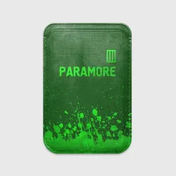 Картхолдер Magsafe магнитный Paramore - green gradient посередине