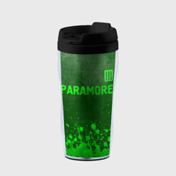 Термокружка-непроливайка Paramore - green gradient посередине