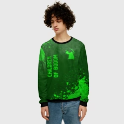 Мужской свитшот 3D Children of Bodom - green gradient вертикально - фото 2