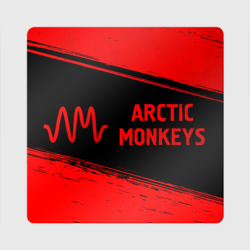 Магнит виниловый Квадрат Arctic Monkeys - red gradient по-горизонтали