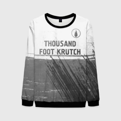 Мужской свитшот 3D Thousand Foot Krutch - white gradient посередине