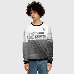Мужской свитшот 3D Thousand Foot Krutch - white gradient посередине - фото 2