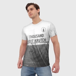 Мужская футболка 3D Thousand Foot Krutch - white gradient посередине - фото 2