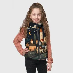 Детский жилет утепленный 3D Замок и звездное небо - фото 2