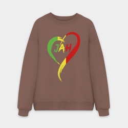 Мужской свитшот oversize без начеса хлопок Jah love