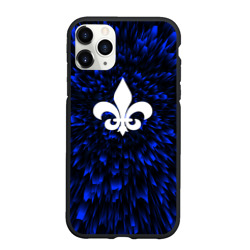 Чехол для iPhone 11 Pro Max матовый Saints Row blue energy