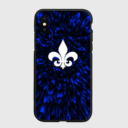 Чехол для iPhone XS Max матовый Saints Row blue energy