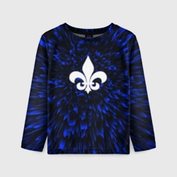 Детский лонгслив 3D Saints Row blue energy