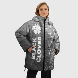 Женская зимняя куртка Oversize Black Clover - grey gradient по-вертикали - фото 2