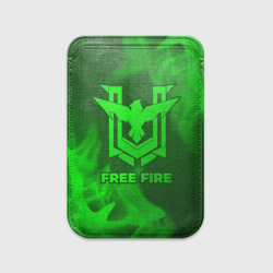 Картхолдер Magsafe магнитный Free Fire - green gradient