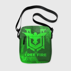Сумка через плечо 3D Free Fire - green gradient