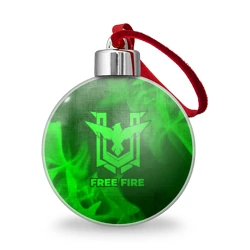 Ёлочный шар Free Fire - green gradient